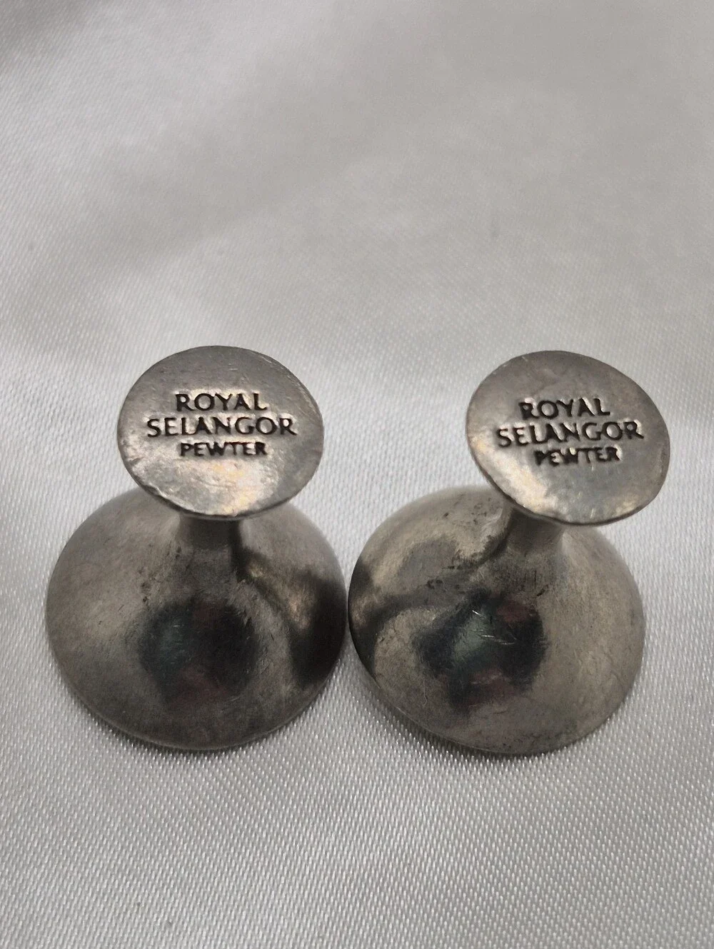 Royal Selangor Pewter Dome With Gold Ball Tuxedo Jewelry Cuff